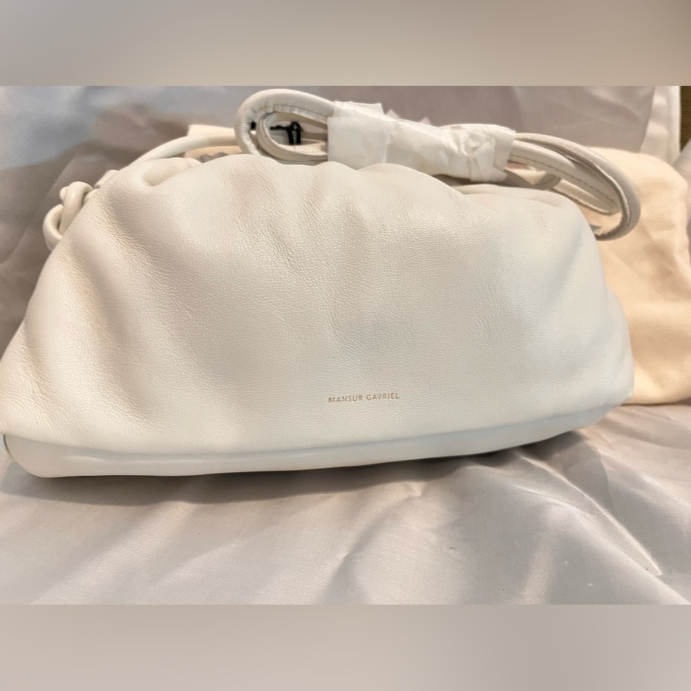 Mansur Gavriel mini lambskin cloud clutch crossbody bag - Picture 12 of 16